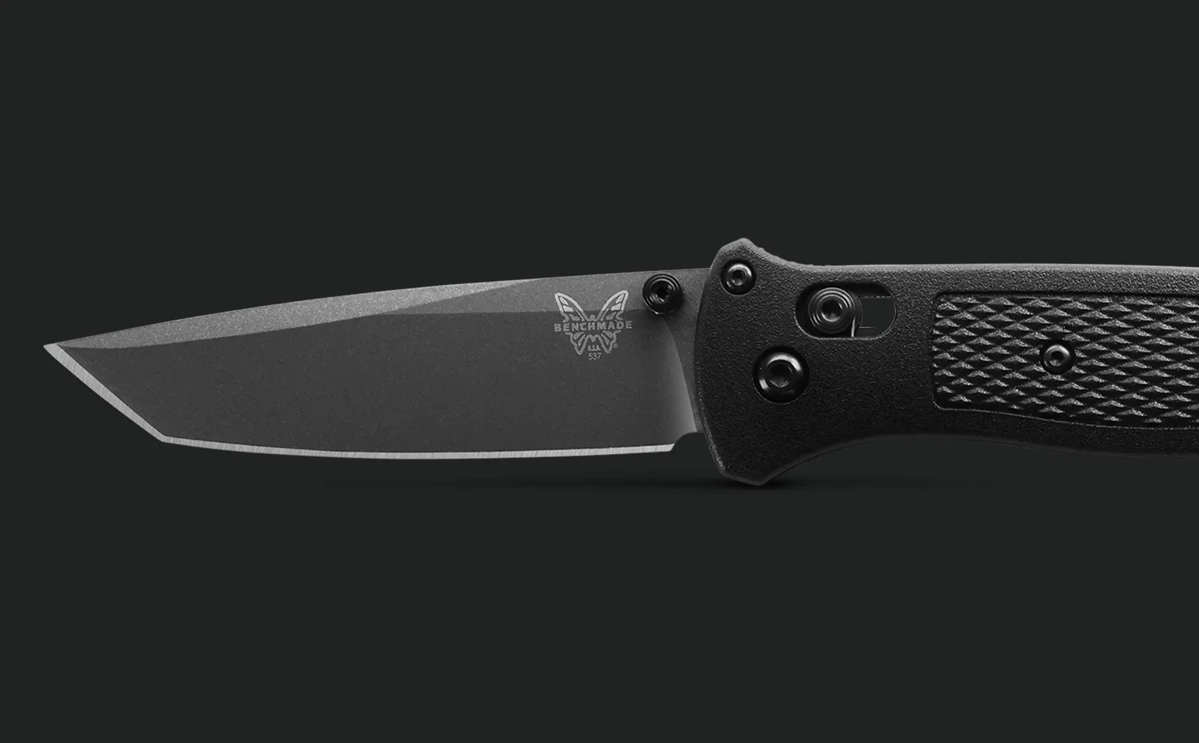 Benchmade Bailout 537GY Black Grivory 3.38'' Folding Pocket Knife