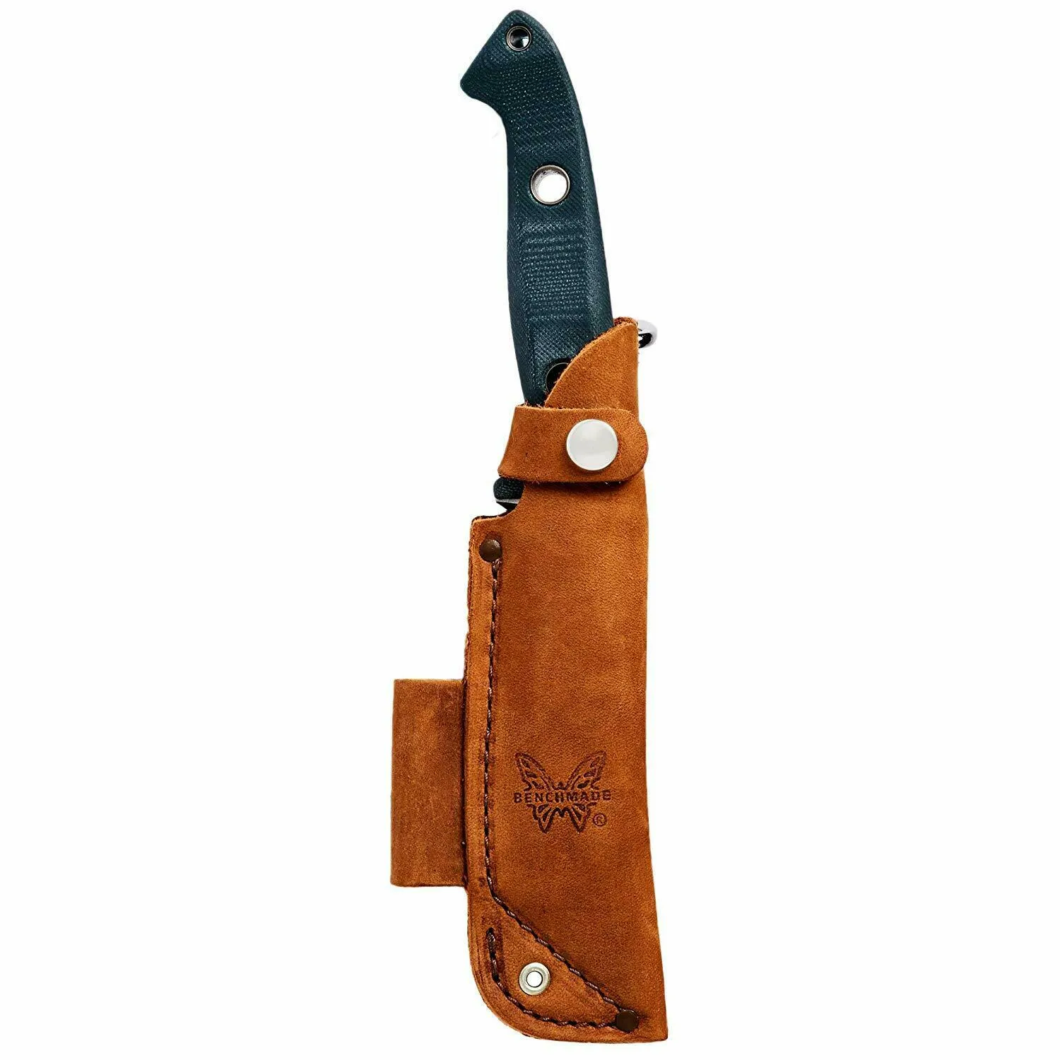 Benchmade Bushcrafter 162 Fixed Outdoor Survival Knife, Green & Red Made in USA