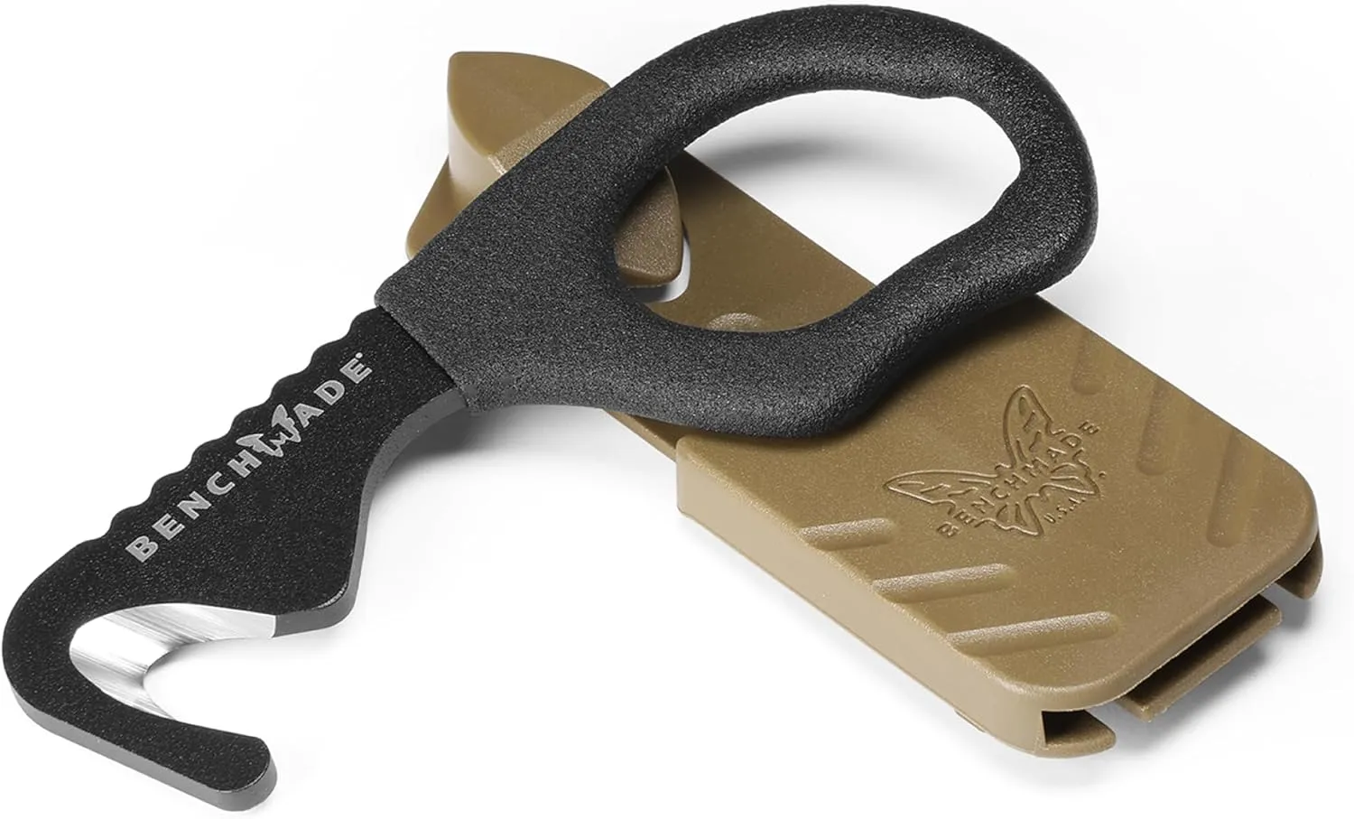 Benchmade - Hook Safety Cutter with Black Rubber Dipped Handle (7 BLKW)