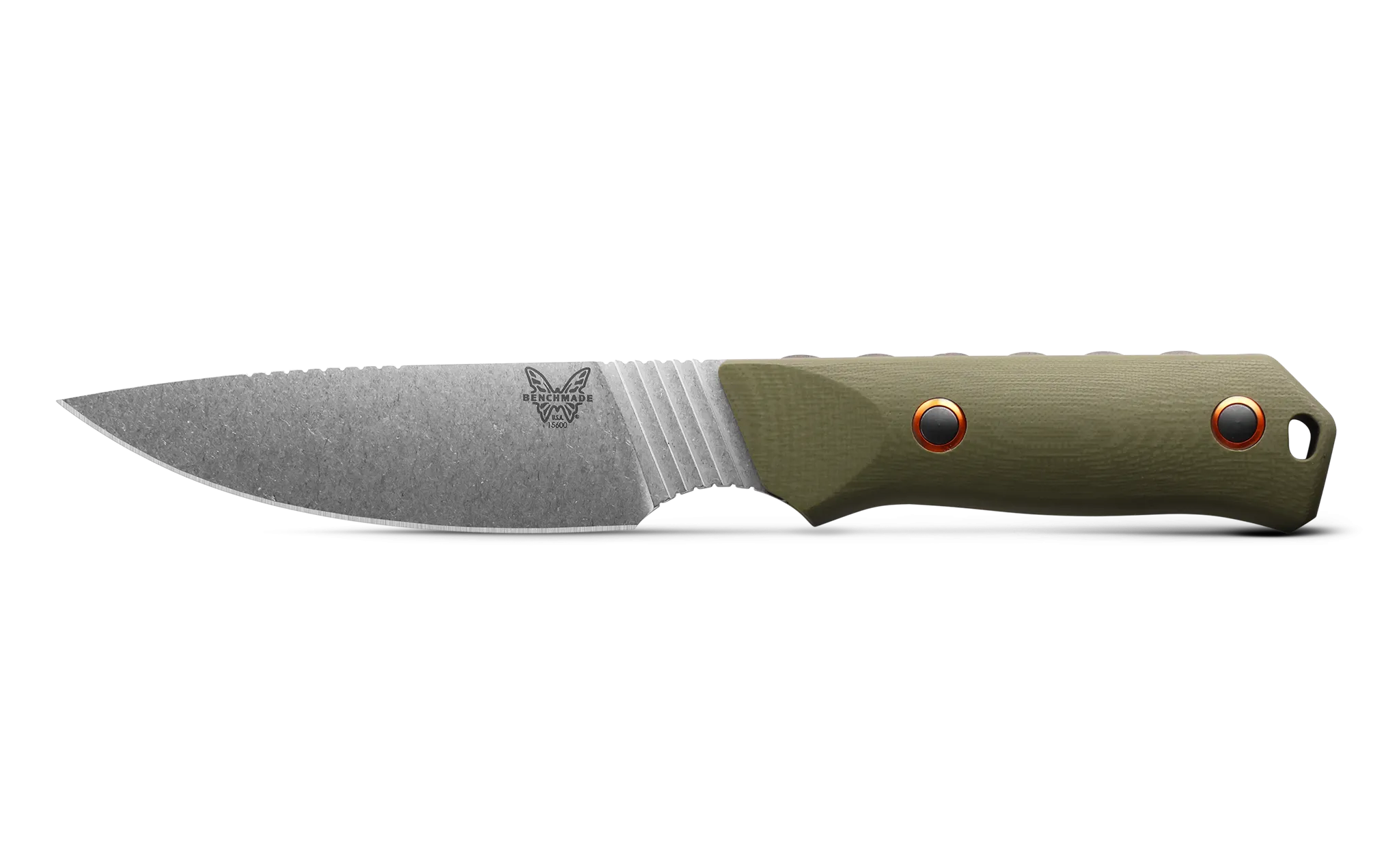 Benchmade Raghorn Fixed Blade OD Green G10 Satin 4" Drop Point Knife (15600-01)