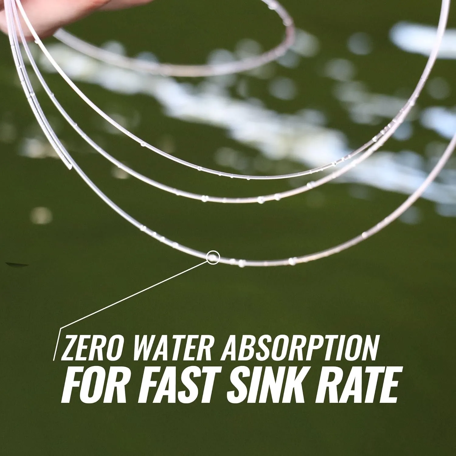 Beyond Fluorocarbon Leader Fishing Line - 100% Pure Fluorocarbon Leader Material - Highly Abrasion Reistant - Invisible Underwater- Shock Resistant - Incredible Knot Strength 50 Yard Spool