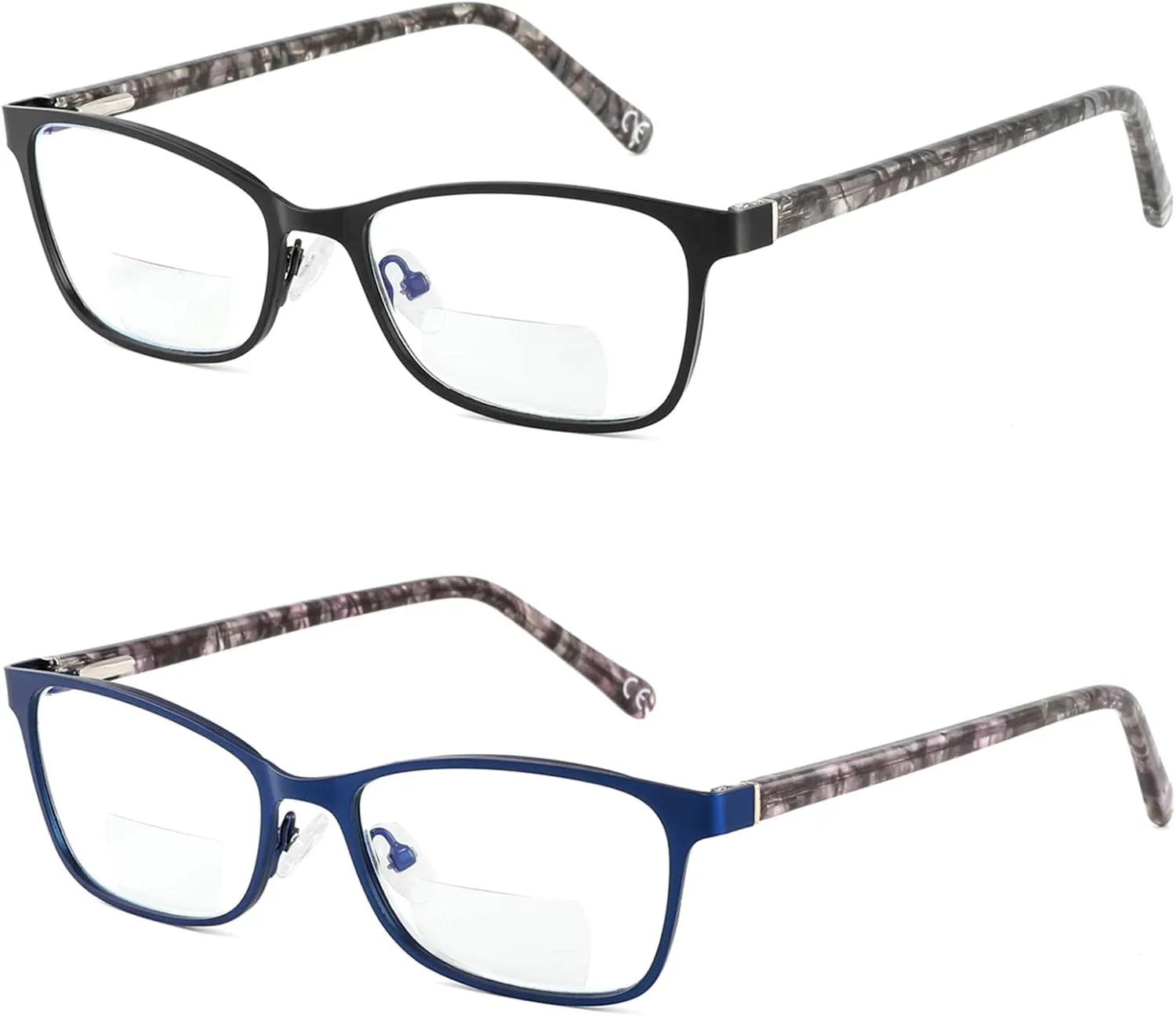 Bifocal Reading Glasses Women Blue Light Computer Reader Fashion Clear Top Cateye Ladies Designer Stylish Eyeglasses