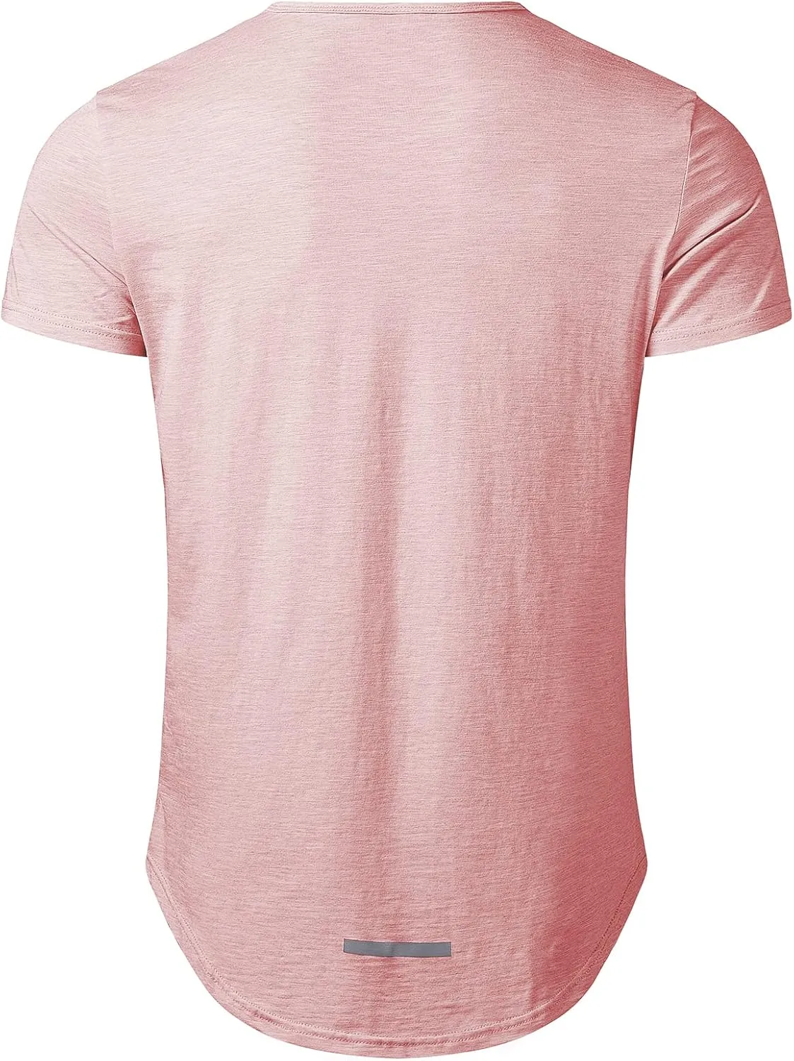 Big and Tall Mens Tshirts Longline Extra Long Shirts Hipster Reflective Line Scallop Tees Shirts Tops