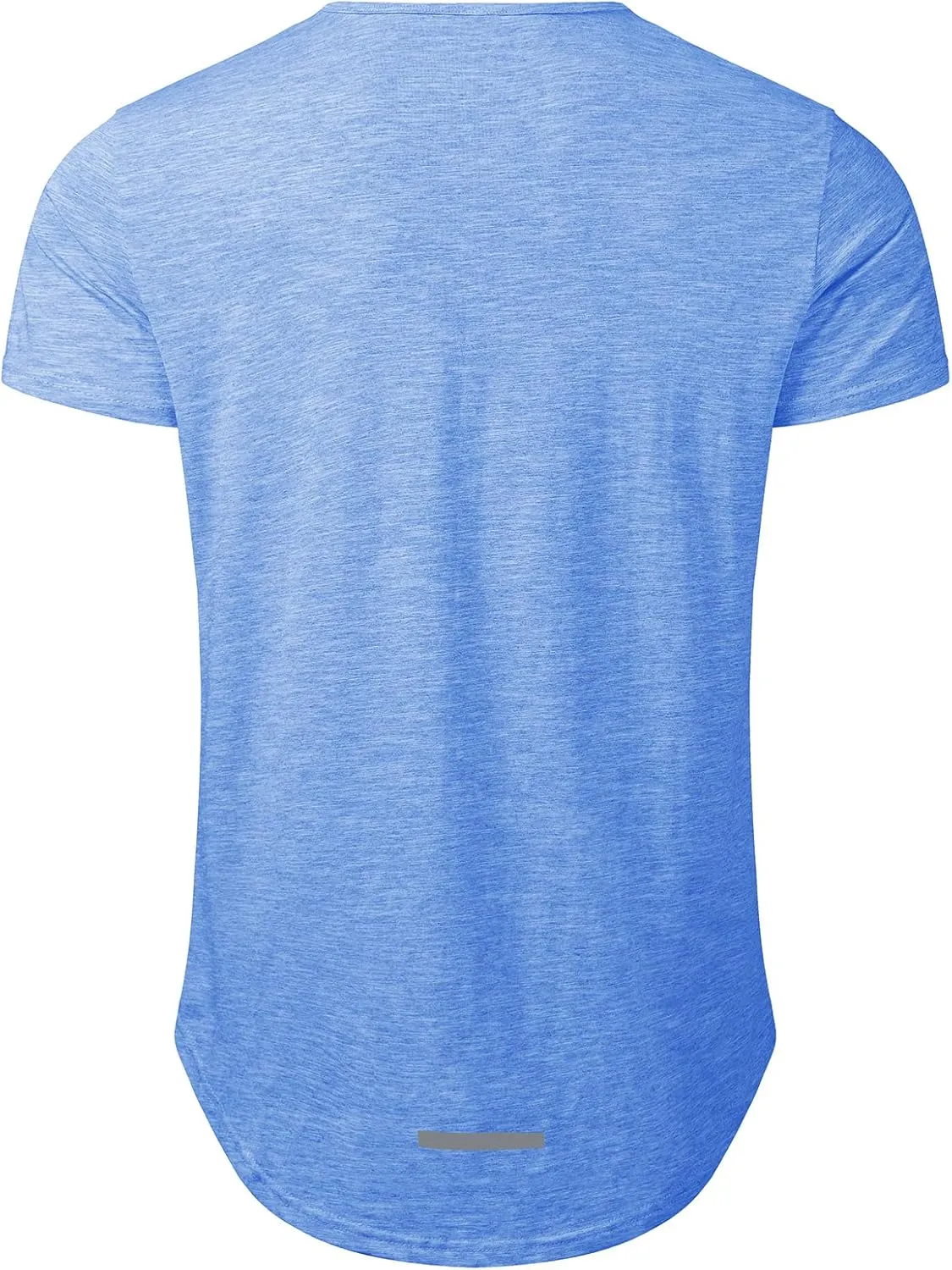 Big and Tall Mens Tshirts Longline Extra Long Shirts Hipster Reflective Line Scallop Tees Shirts Tops