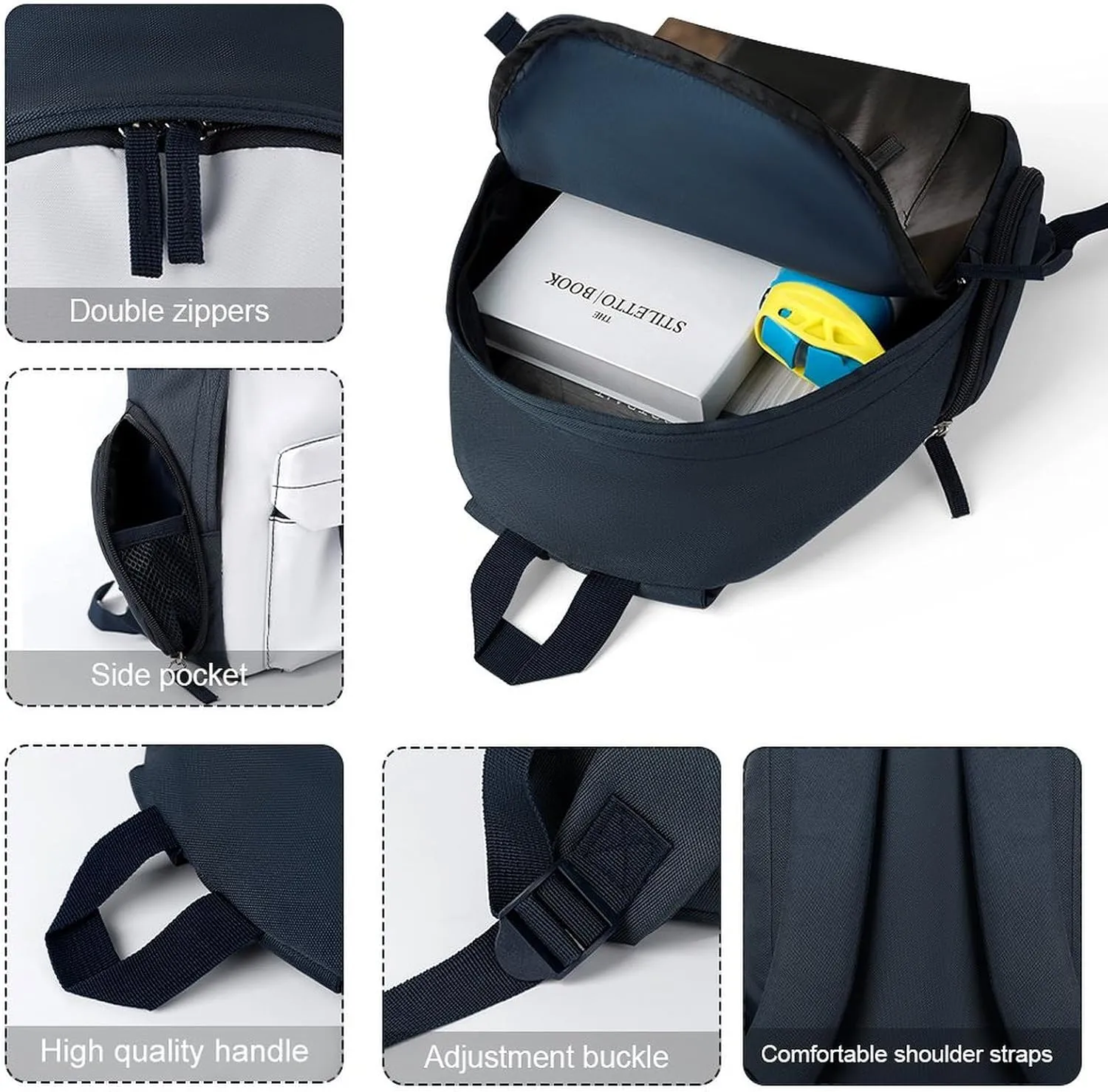 Black Labrador Travel Backpack Casual Bag Lightweight Hiking Backpacks for Business, Travelling, Hiking
