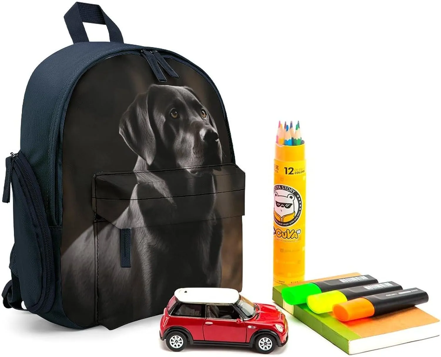 Black Labrador Travel Backpack Casual Bag Lightweight Hiking Backpacks for Business, Travelling, Hiking