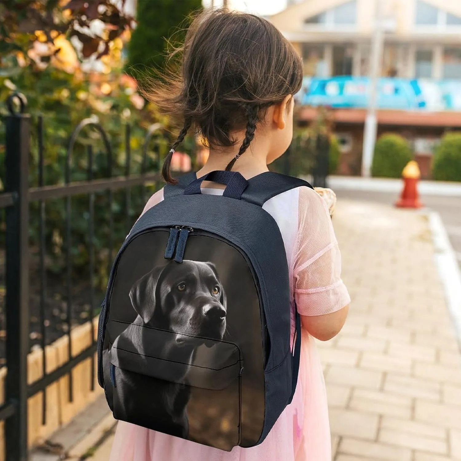 Black Labrador Travel Backpack Casual Bag Lightweight Hiking Backpacks for Business, Travelling, Hiking