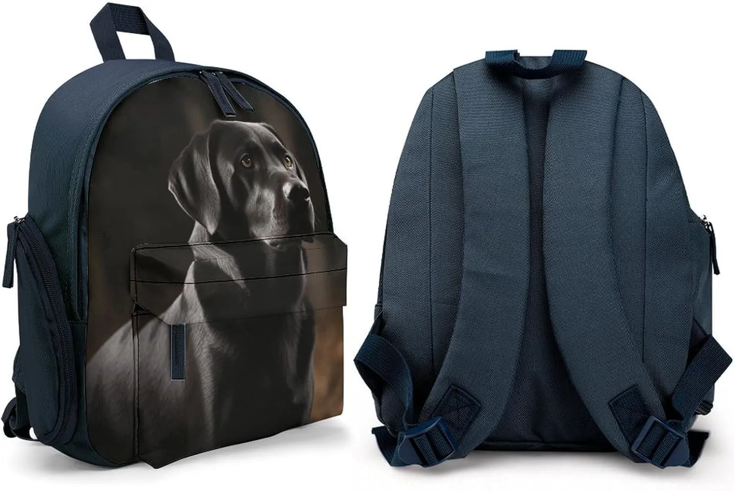 Black Labrador Travel Backpack Casual Bag Lightweight Hiking Backpacks for Business, Travelling, Hiking