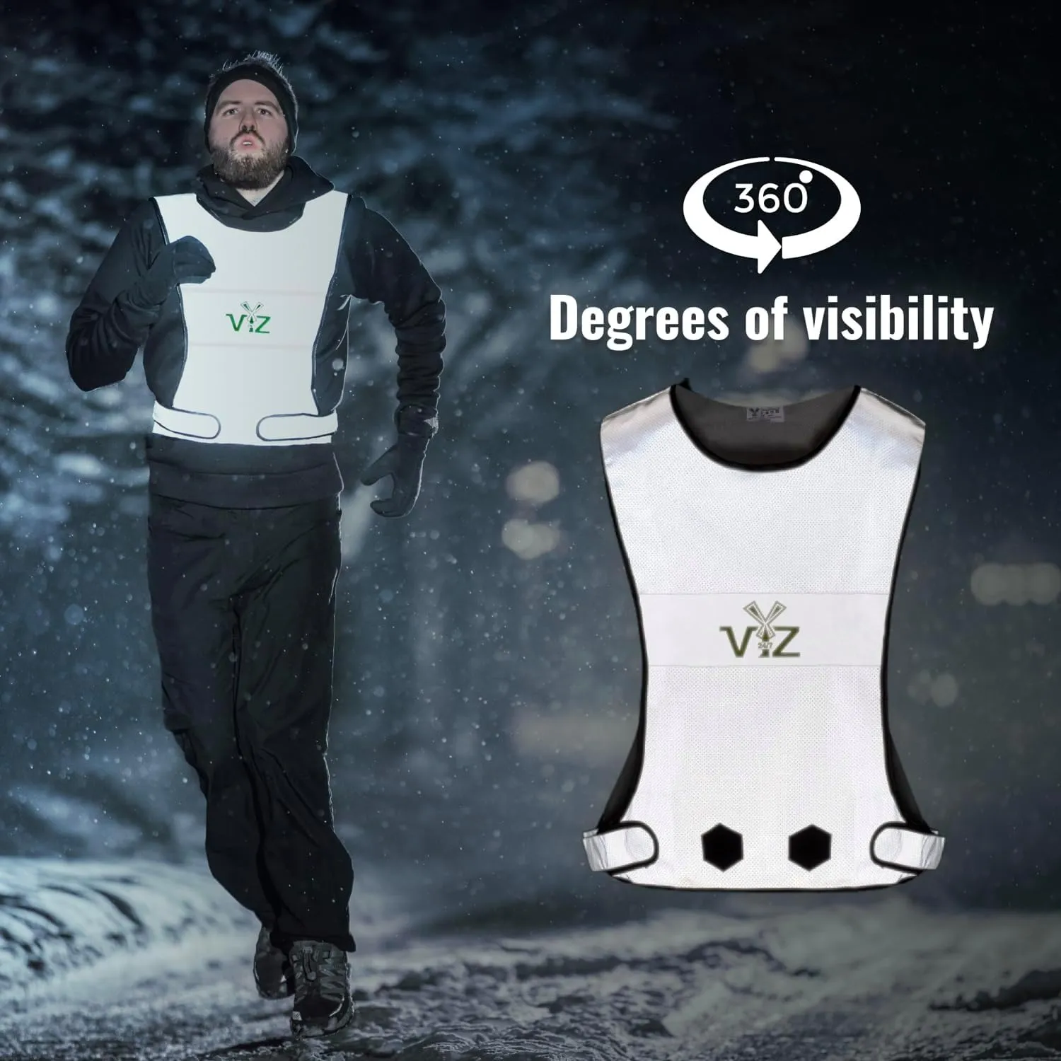 Blaze Reflective Running Vest Safety Gear - 360˚ High Visibility Vest For Women & Men - Running, Walking, and Cycling