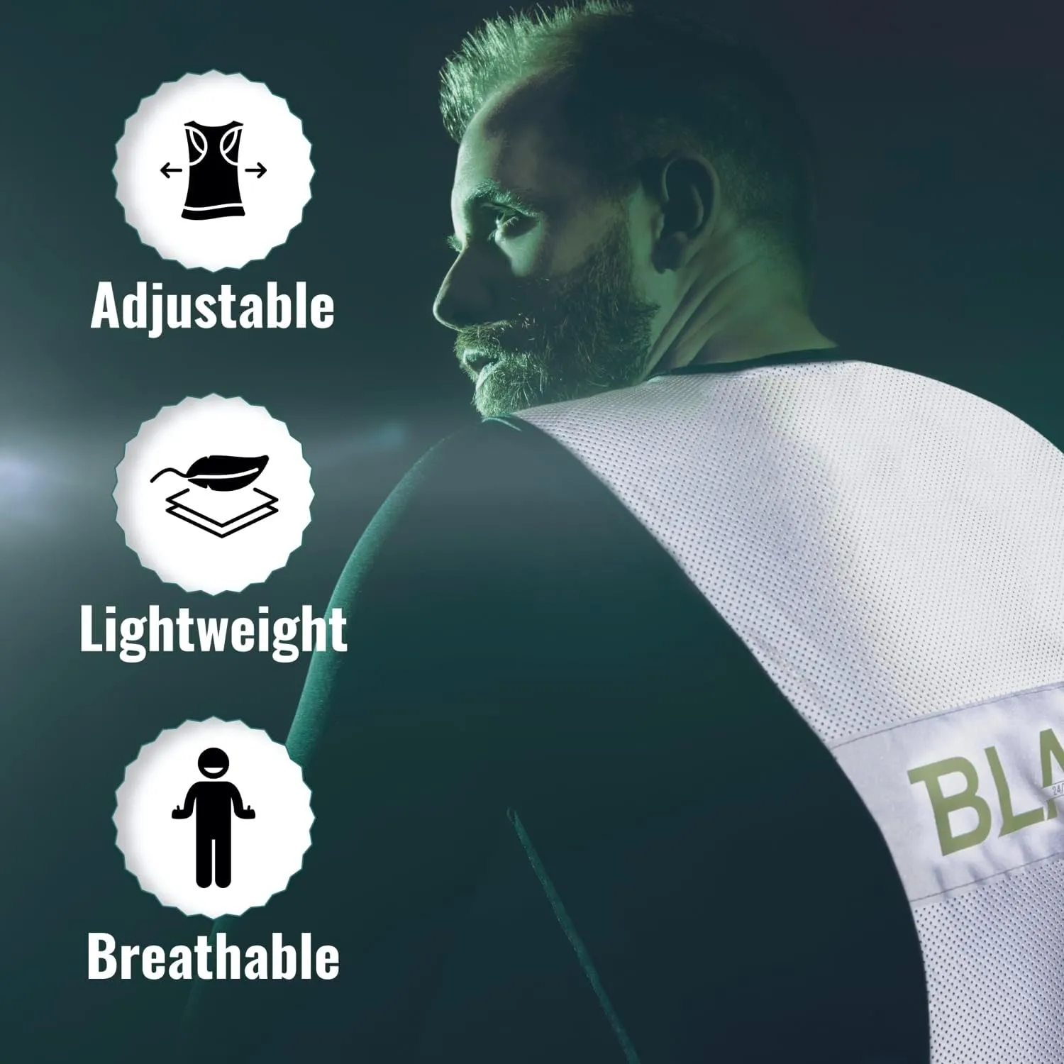 Blaze Reflective Running Vest Safety Gear - 360˚ High Visibility Vest For Women & Men - Running, Walking, and Cycling
