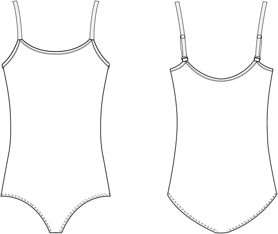 Bloch girls Pranay Adjustable Strap Camisole Leotard