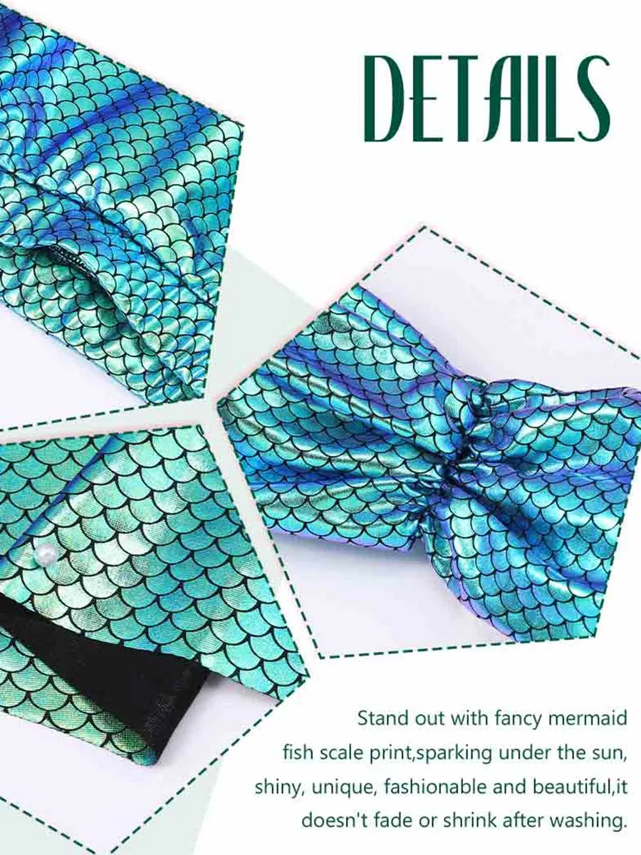 Blue-Green Reflective Fish Scale Set