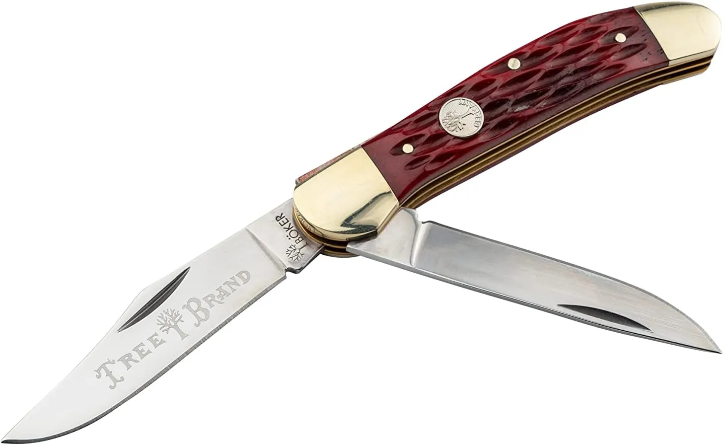 Boker Copperhead 3.75 Inch Pocket Knife, Jigged Red Bone, Traditional Series 2.0, Made in Germany