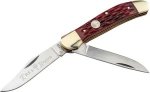 Boker Copperhead 3.75 Inch Pocket Knife, Jigged Red Bone, Traditional Series 2.0, Made in Germany