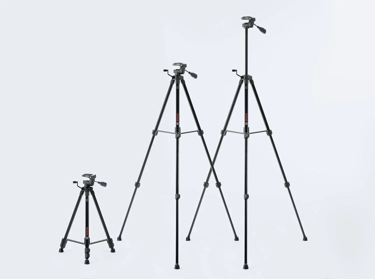 BOSCH BT 150 Compact Tripod with Extendable Height for Use with Line Lasers, Point Lasers, and Laser Distance Measures