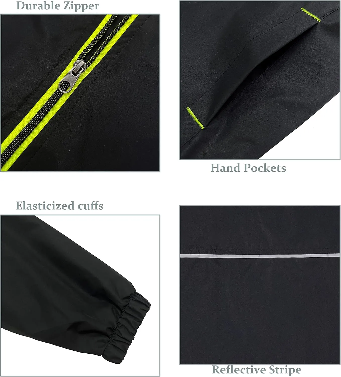 Boys Rain Jackets Lightweight Waterproof Hooded fleece Raincoats Windbreakers for Kids