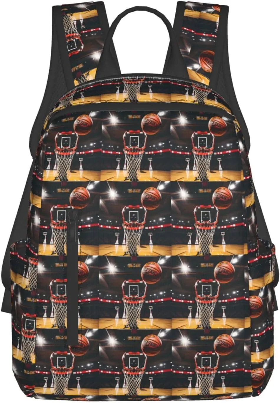 BREAUX Basketball Print Simple And Lightweight Leisure Backpack, Men'S And Women'S Fashionable Travel Backpack