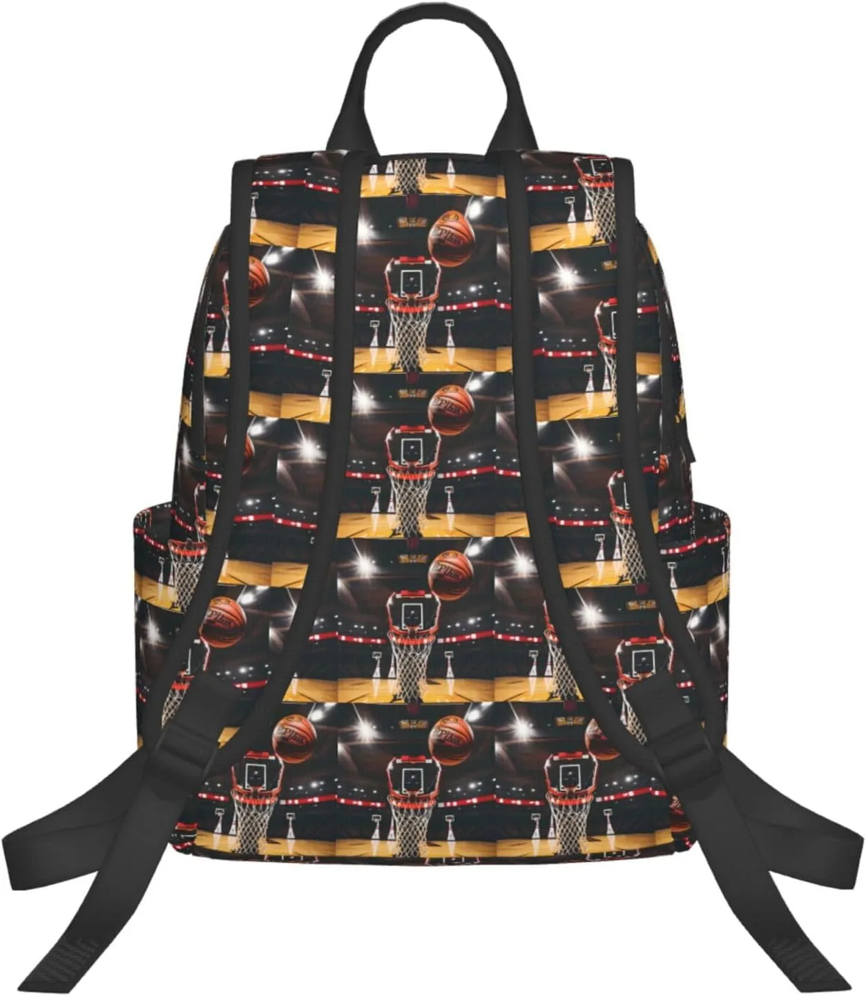 BREAUX Basketball Print Simple And Lightweight Leisure Backpack, Men'S And Women'S Fashionable Travel Backpack