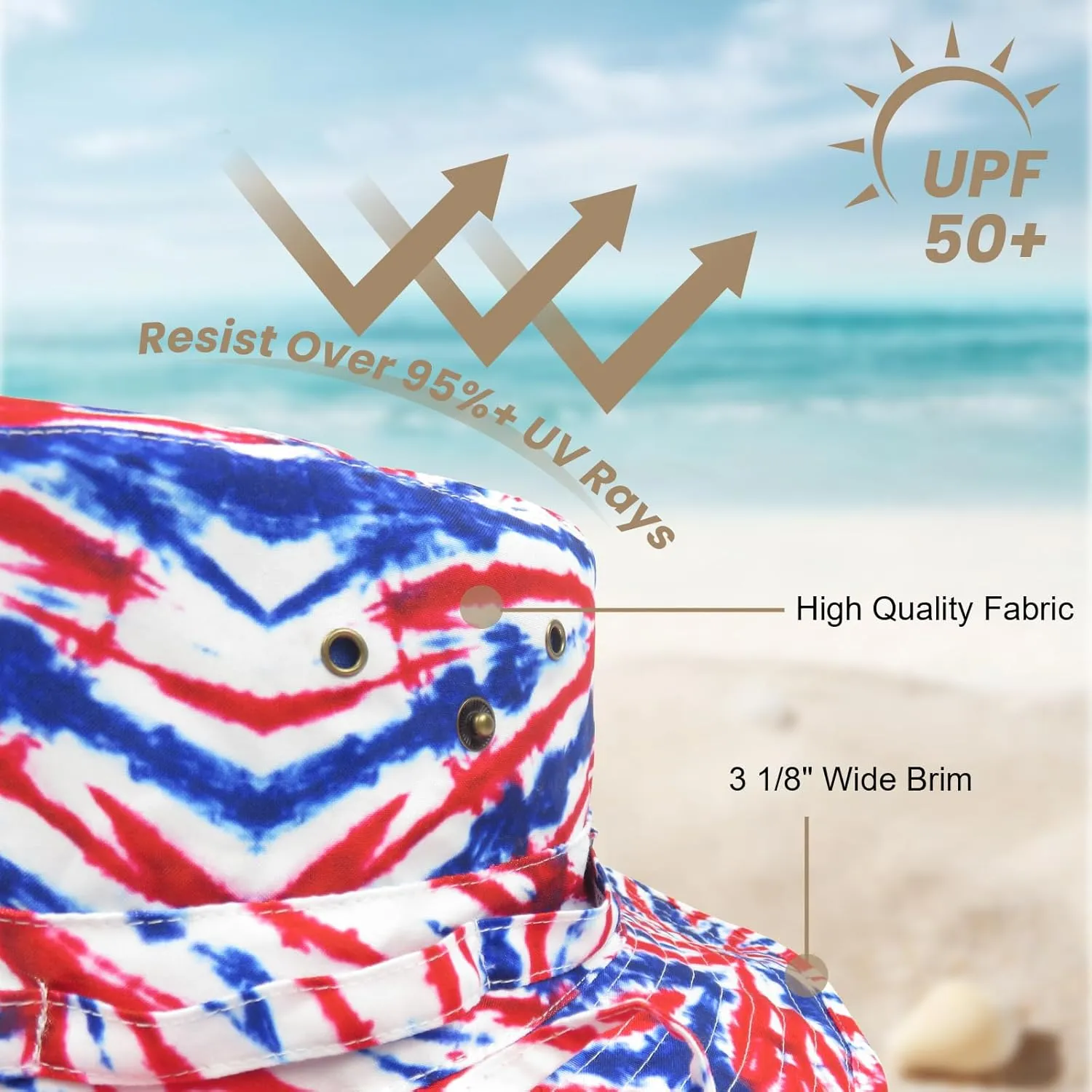 Bucket Hat Wide Brim UV Protection Sun Hat Boonie Hats Fishing Hiking Safari Outdoor Hats for Men and Women
