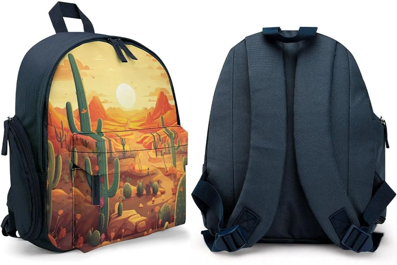 Cactus at Sunset Travel Backpack Casual Bag Lightweight Hiking Backpacks for Business, Travelling, Hiking