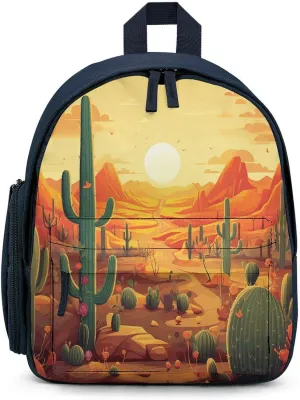 Cactus at Sunset Travel Backpack Casual Bag Lightweight Hiking Backpacks for Business, Travelling, Hiking