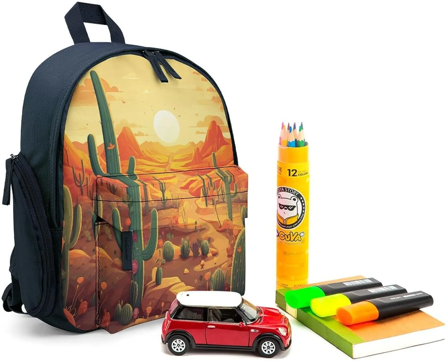 Cactus at Sunset Travel Backpack Casual Bag Lightweight Hiking Backpacks for Business, Travelling, Hiking