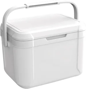 Camping Cooler 5L PU Small Cooler 76H Coooling ＆ 12H Warm Insulated Cooler Hard Lunch Box Cooler Hold 6 Cans Portable Ice Chest with Handle for Picnic, Beach, Grill