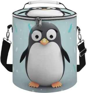 Camping Cooler Bag, Cute Penguinm Print Portable Ice Pack Outdoor Cooler Bag Picnic Cooler Bag Foldable Cooler Bag, style