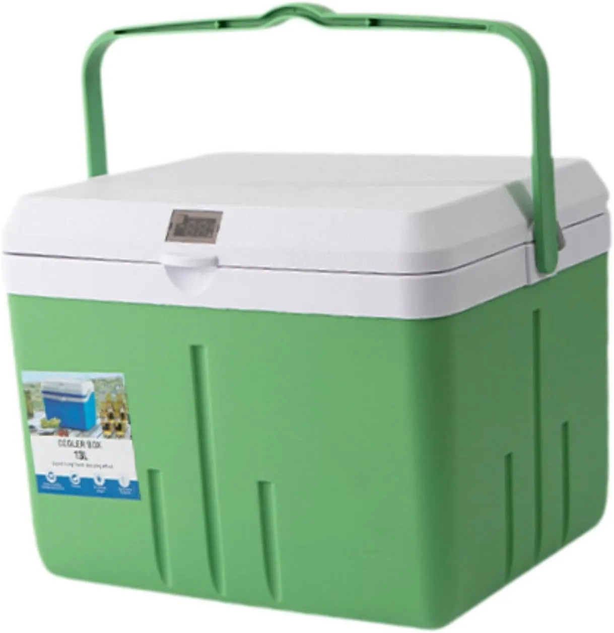 Camping Cooler Box Cold and Hot Insulated Case for Fishing with Carry Handle