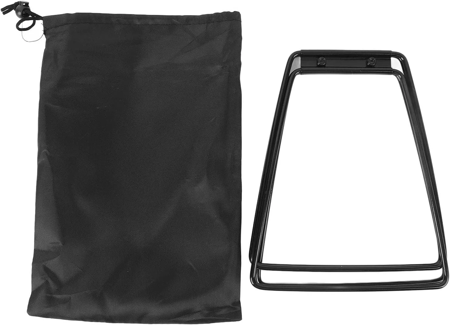 Camping Cooler Stand, Stainless Steel Folding Cooler Stand Holder Rack with Carry Bag for Hiking BBQ Fishing Picnic Outdoor, Black