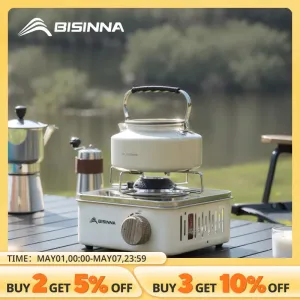 Camping Gas Stove - High Firepower Portable Cassette Furnace for Outdoor Picnic Camping