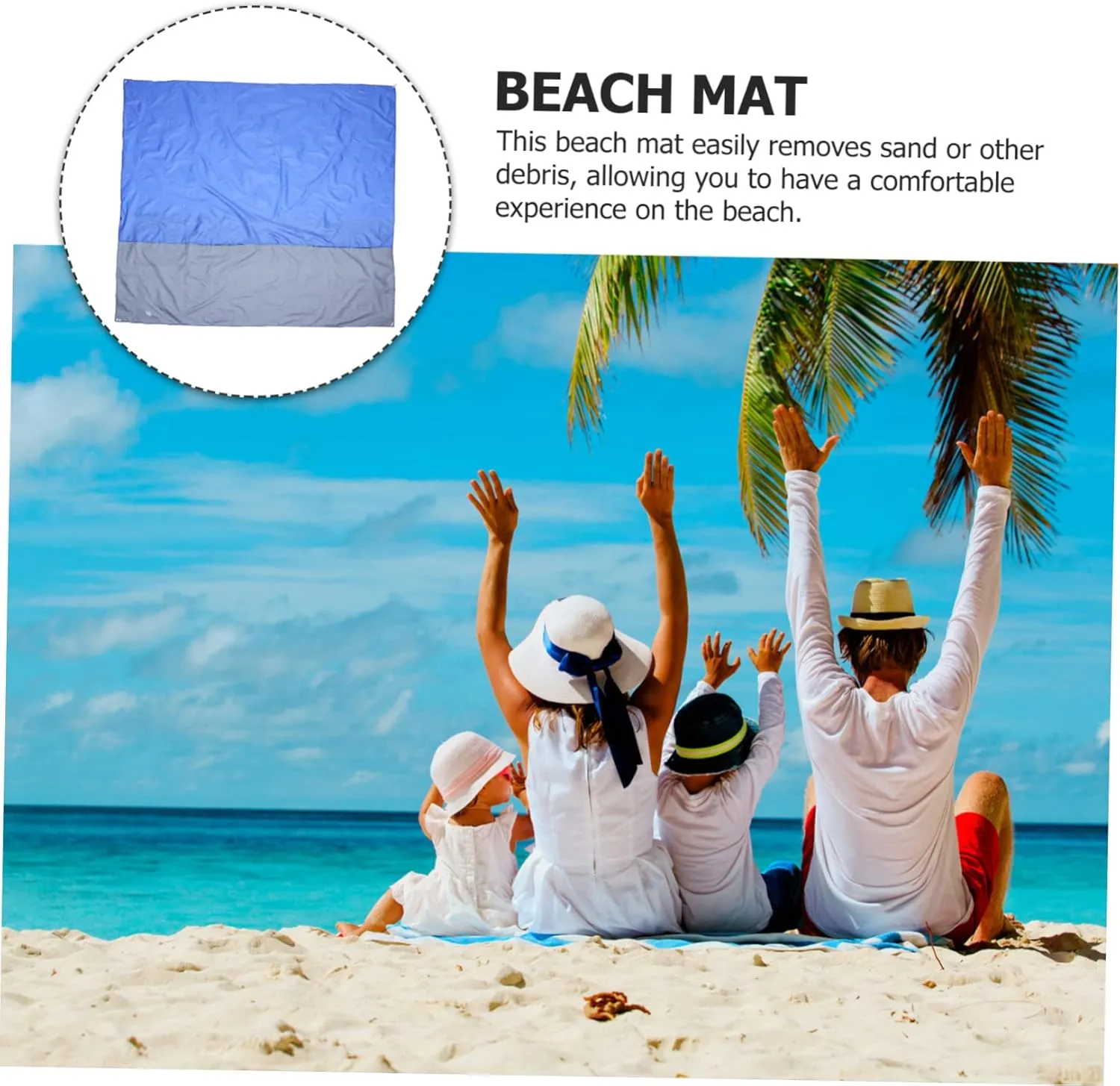 Camping Ground Mat Waterproof Picnic Pad Foldable Design for Beach Outdoor Activities