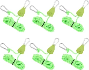 Camping Rope with Ratchets Pulley Quick Setups Outdoor Guy Line Adjusted Tent Tie Downs Rope Hangers for Canopy Kayak