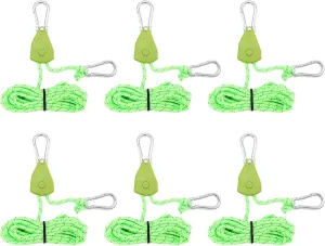 Camping Rope with Ratchets Pulley Quick Setups Outdoor Guy Line Adjusted Tent Tie Downs Rope Hangers for Canopy Kayak