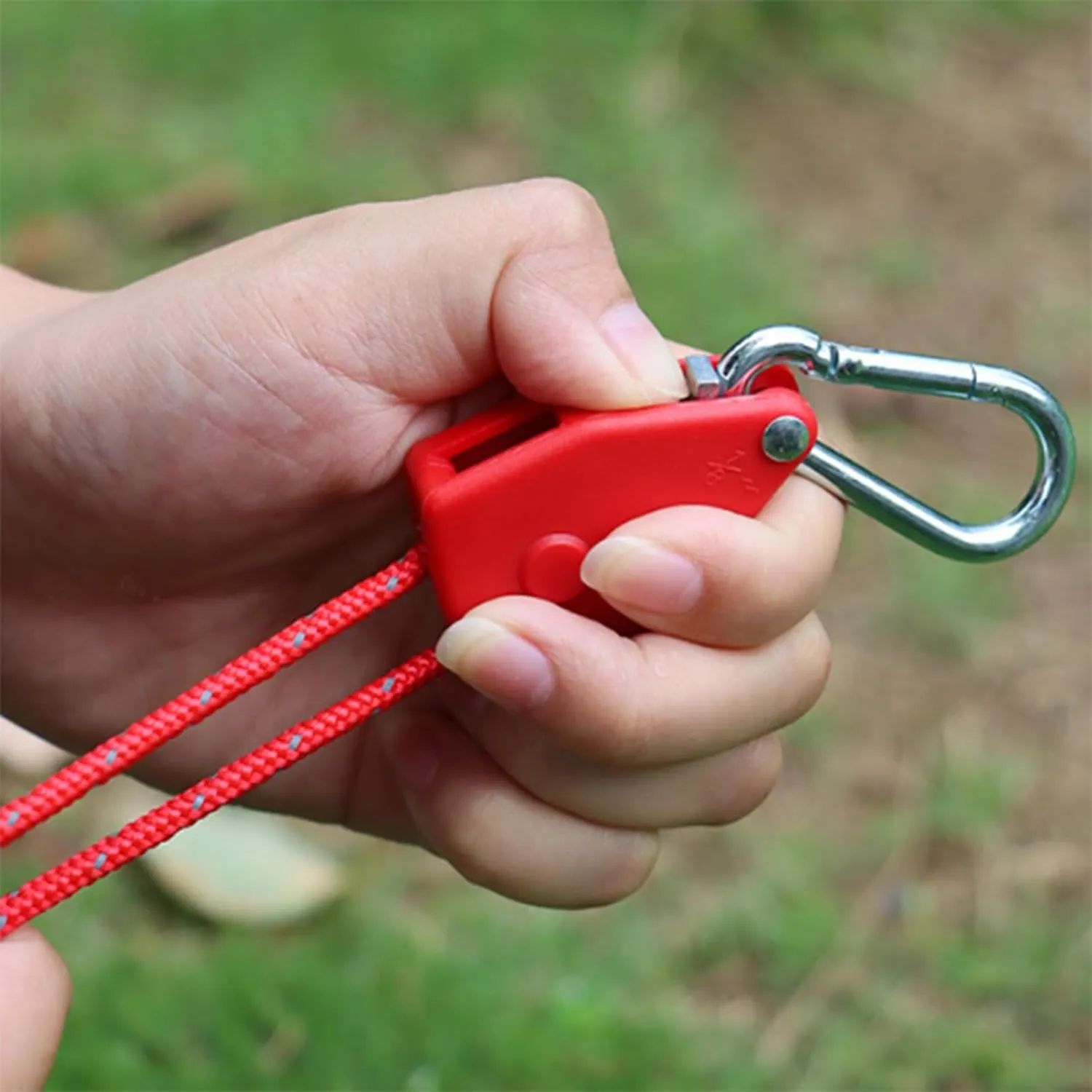 Camping Rope with Ratchets Pulley Quick Setups Outdoor Guy Line Adjusted Tent Tie Downs Rope Hangers for Canopy Kayak