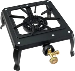 Camping Stove - Portable Gas Stove - Camp Stove Propane - Outdoor Stove BBQ 15000 BTU - Camping stove propane Impact Resistant Cast Iron Easy to Use