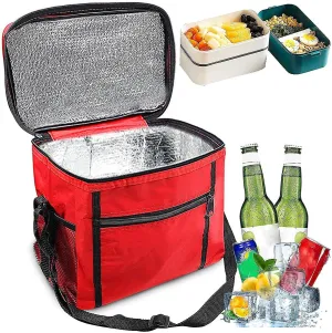 Cans Insulated Picnic Lunch Bag Large Soft Bag For Outdoor