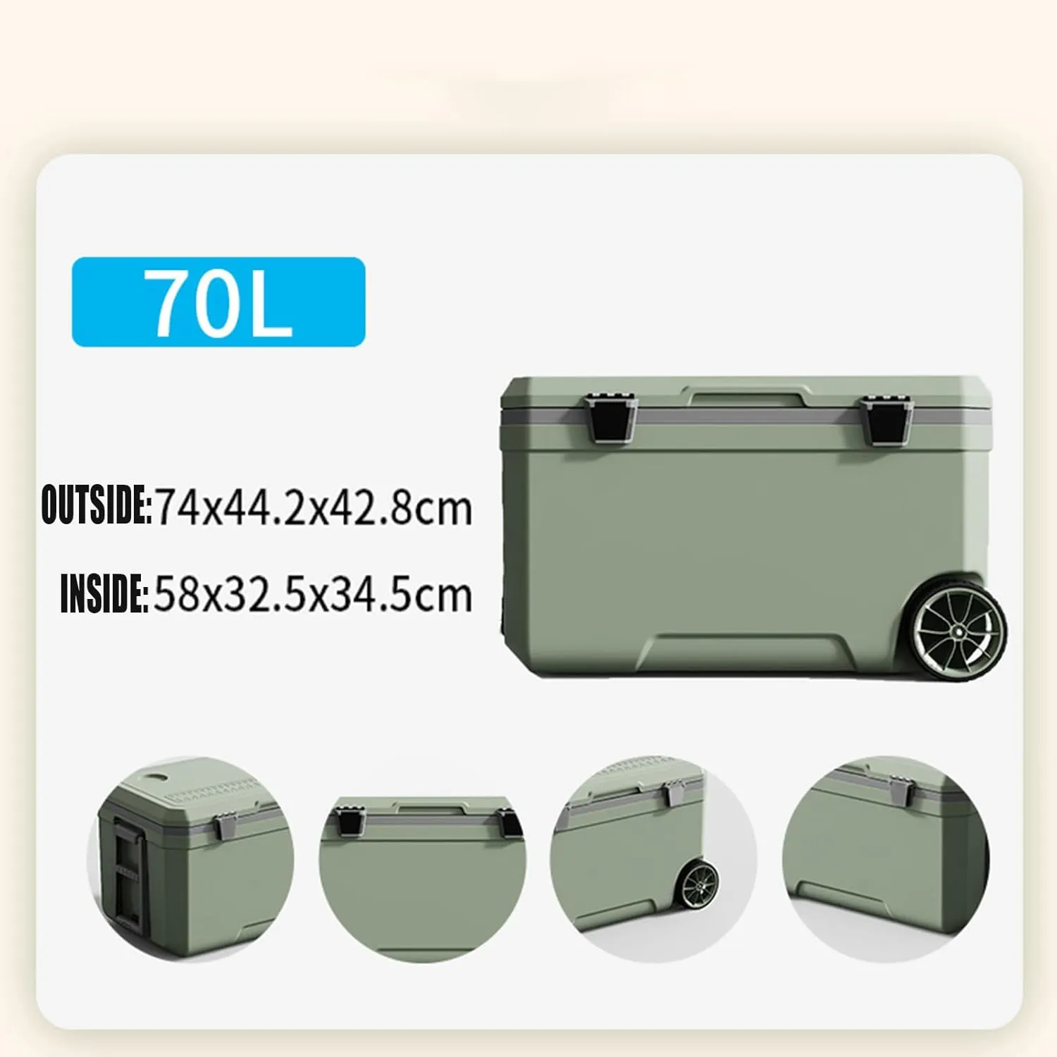 Car Camping Coolers for GMC T-Series/Terrain/Yukon/Caballero/Envoy/Jimmy, Waterproof Portable Cooler, Leak Proof Picnic Insulated Bag, Ultra-Light Premium Ice Chest Box