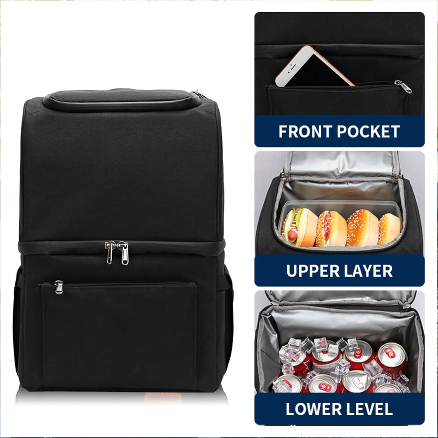 Car Camping Coolers for MG 3/3 (AU)/ (ME)/4/4 (CN)/5 (CN)/5 (ME)/5 EV/HS/Midget, Waterproof Portable Cooler, Leak Proof Picnic Insulated Bag, Ultra-Light Premium Ice Chest Box,E-Blue
