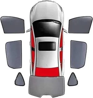 Car Window Shades for Suzuki Vitra 2014-2019, Foldable Magnetic Side Window Shade Stretchable Breathable Sunshade Screens Car Accessories,7pcs