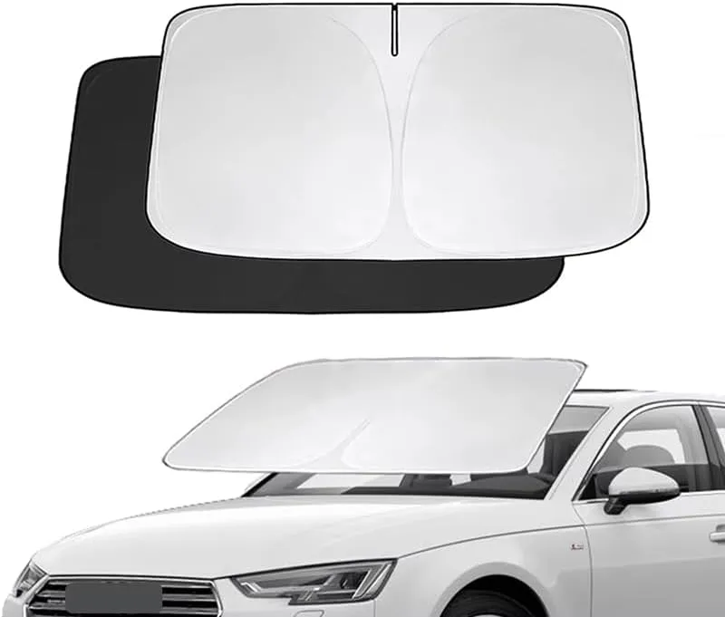 Car Windshield Sun Shade for Mazda Axela B-Series Biante, Foldable Sunshade Windshield Sun Visor for Sun Heat and UV Protection Visor Accessories,145 * 80cm