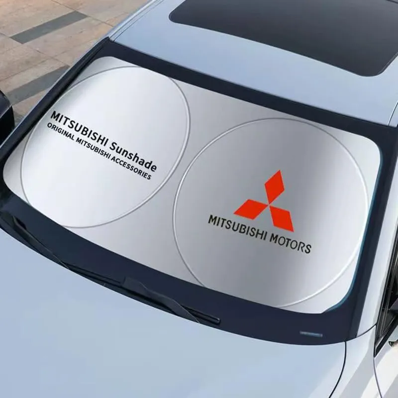 Car Windshield Sunshade for Mitsubishi Pajero 2006-2011, Foldable Sun Shield Car Window Front Windshield Sun Visor That Keeps Your Vehicle Cool, 150 * 70CM
