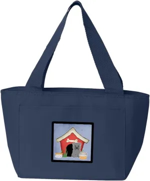 Caroline's Treasures BB2813NA-8808 Dog House Collection Glen of Imal Grey Lunch Bag Insulated Lunch Box Tote Bag for Women Adult Men, Reusable, Large, Navy