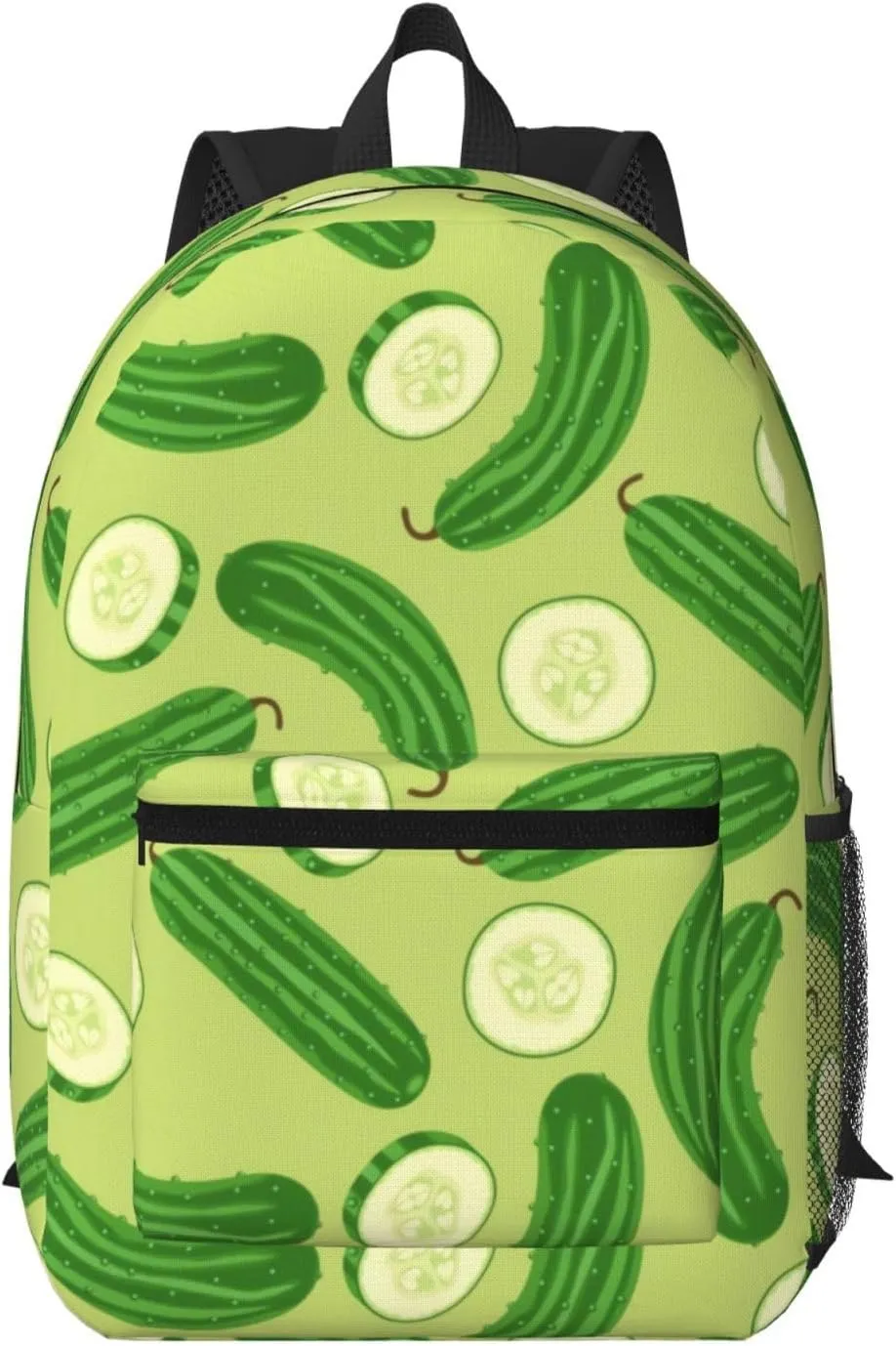 Cartoon Cucumber Pattern Backpack for Worker Business Hiking Travel Shoulders Bag Fashion Backpack