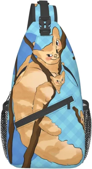 Cartoon Lemur Pattern Outdoor Hiking Backpack > Suitable For Men And Women Riding Strong And Sturdy High Storage Capacity Daily Travel