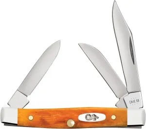 Case XX Knives Small Stockman 26565 Persimmon Orange Bone Stainless Pocket Knife
