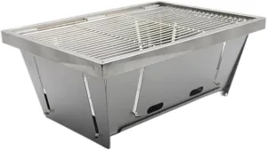 Charcoal Grills Barbecue Grill Portable Outdoor Stove Table Folding Firewood Camping