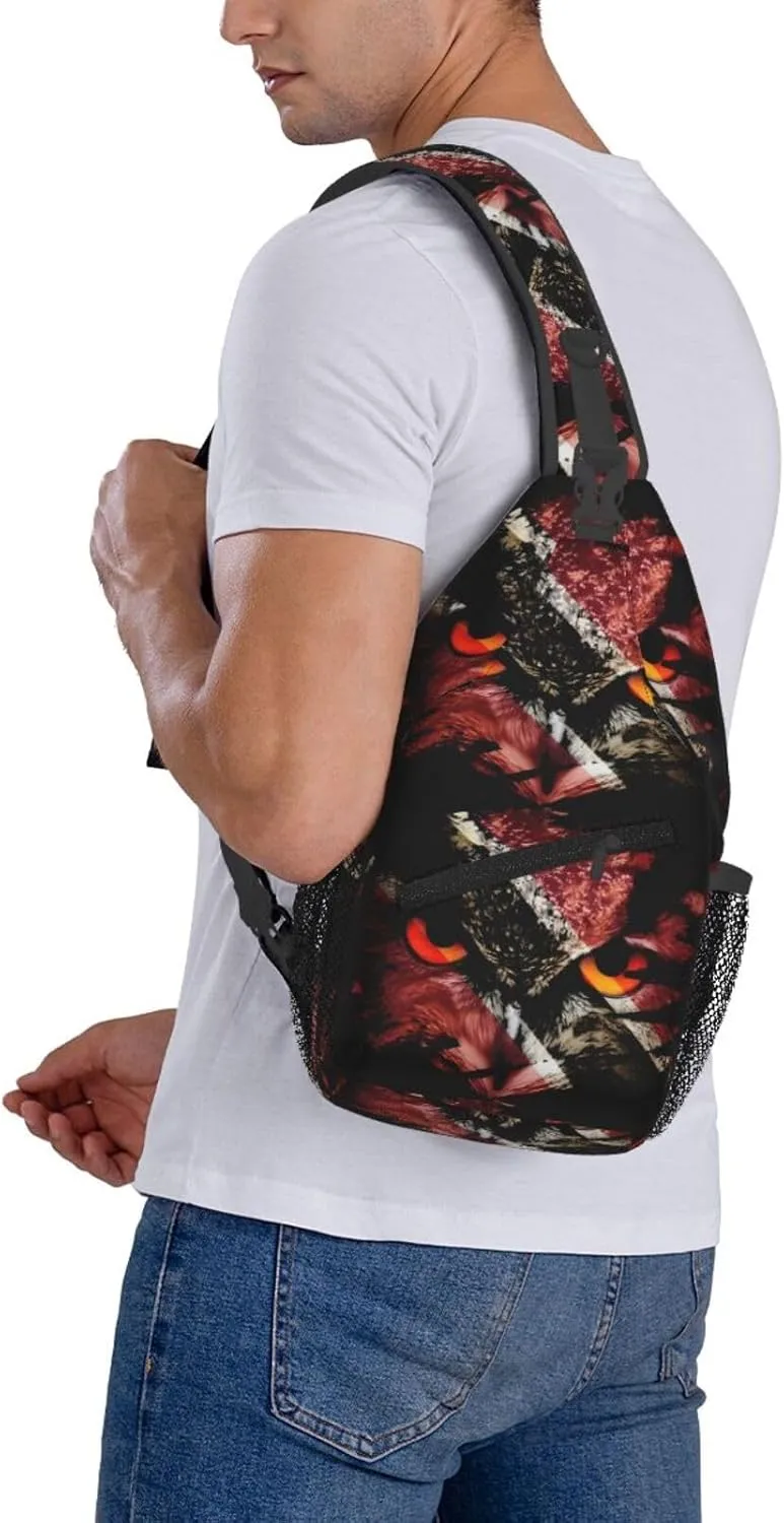 Chest Sling Bag Crossbody Shoulder Backpack Bag Gym Cycling Travel Hiking Daypack Cross Bag