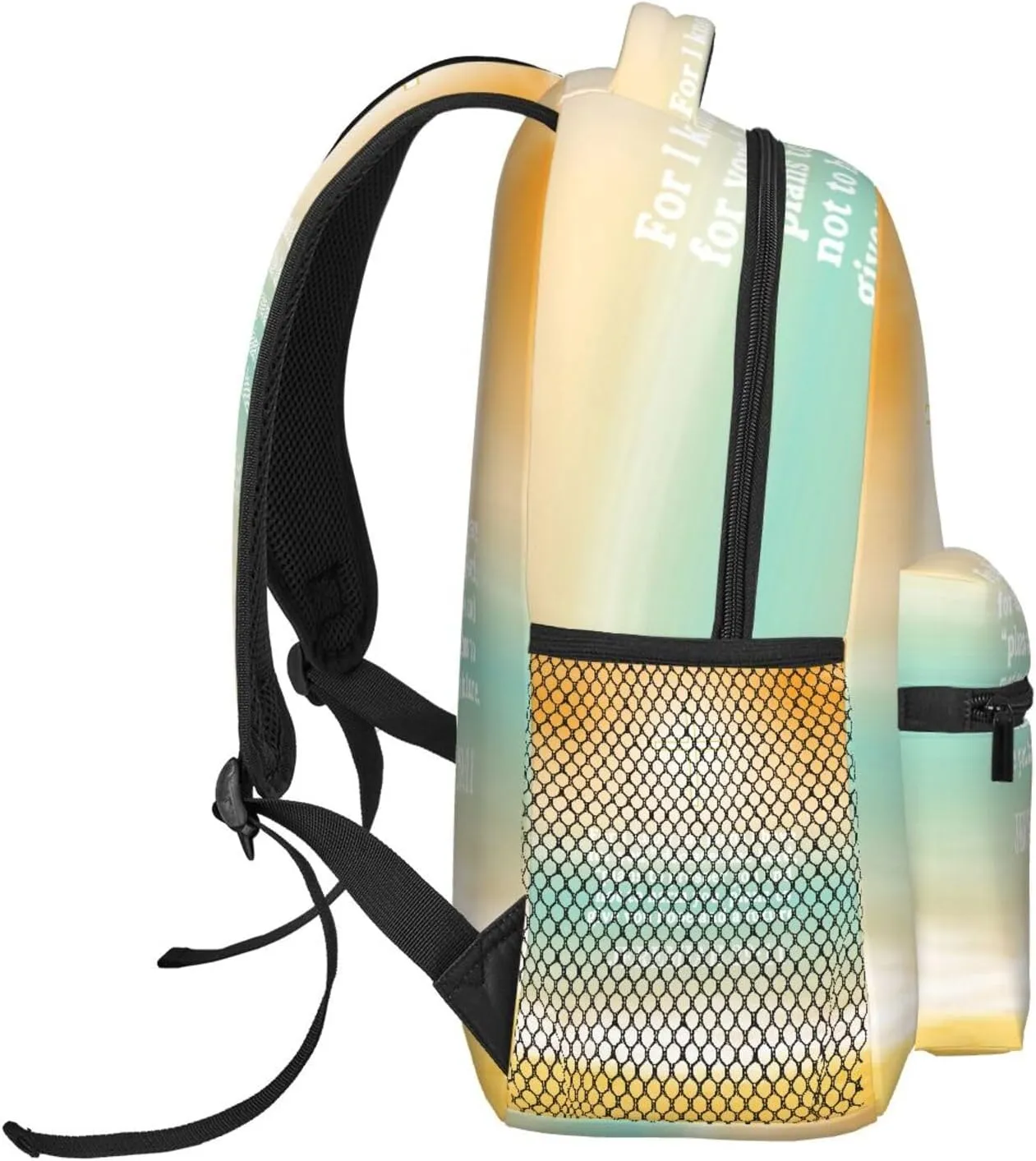 Christian Bible Laptop Backpack Jesus Backpack Travel Bag Laptop Computer Cross Backpack Bag for Women Men