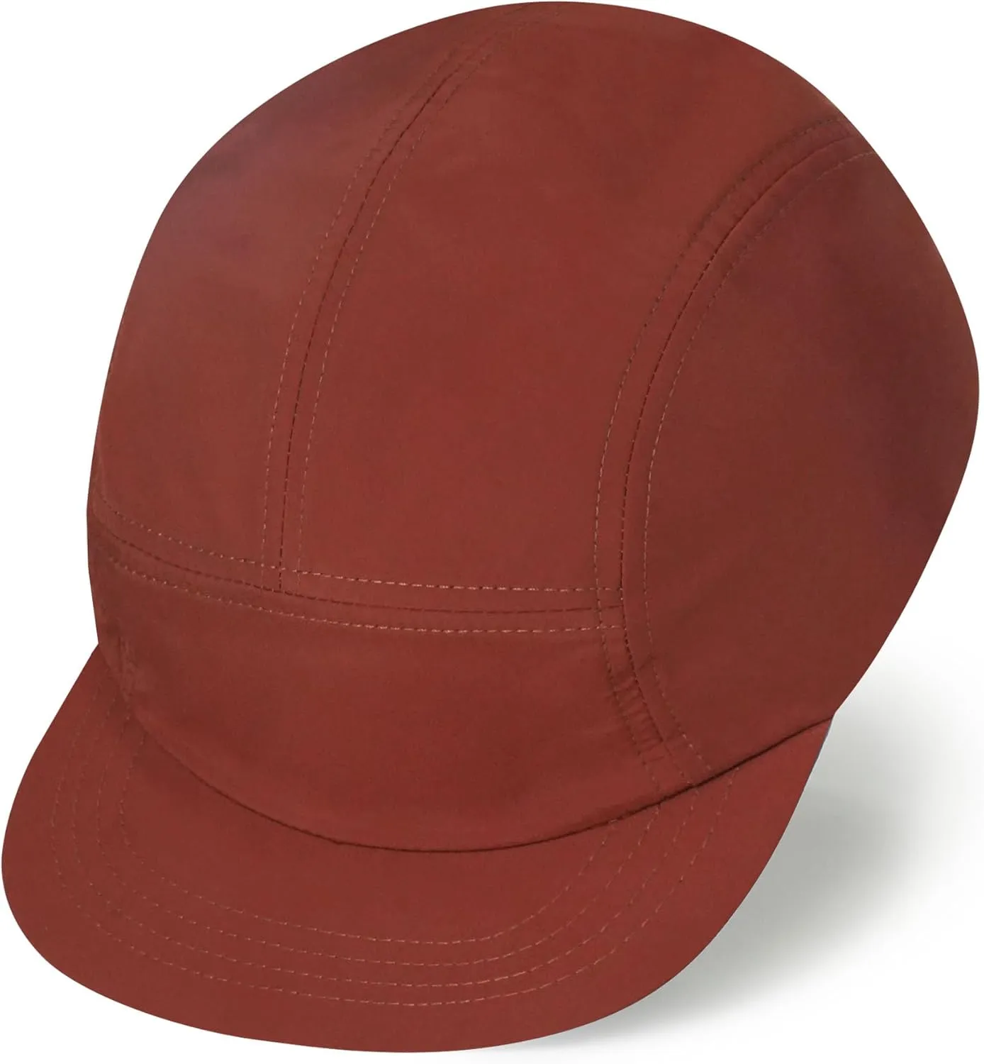 CLAPE Quick Dry 5 Panel Hat, UV Protection Short Flat Bill Baseball Cap Ajustable Unstructured Camper Hat for Outdoor Sport